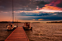 Obraz Romantický výhľad na mólo 1406